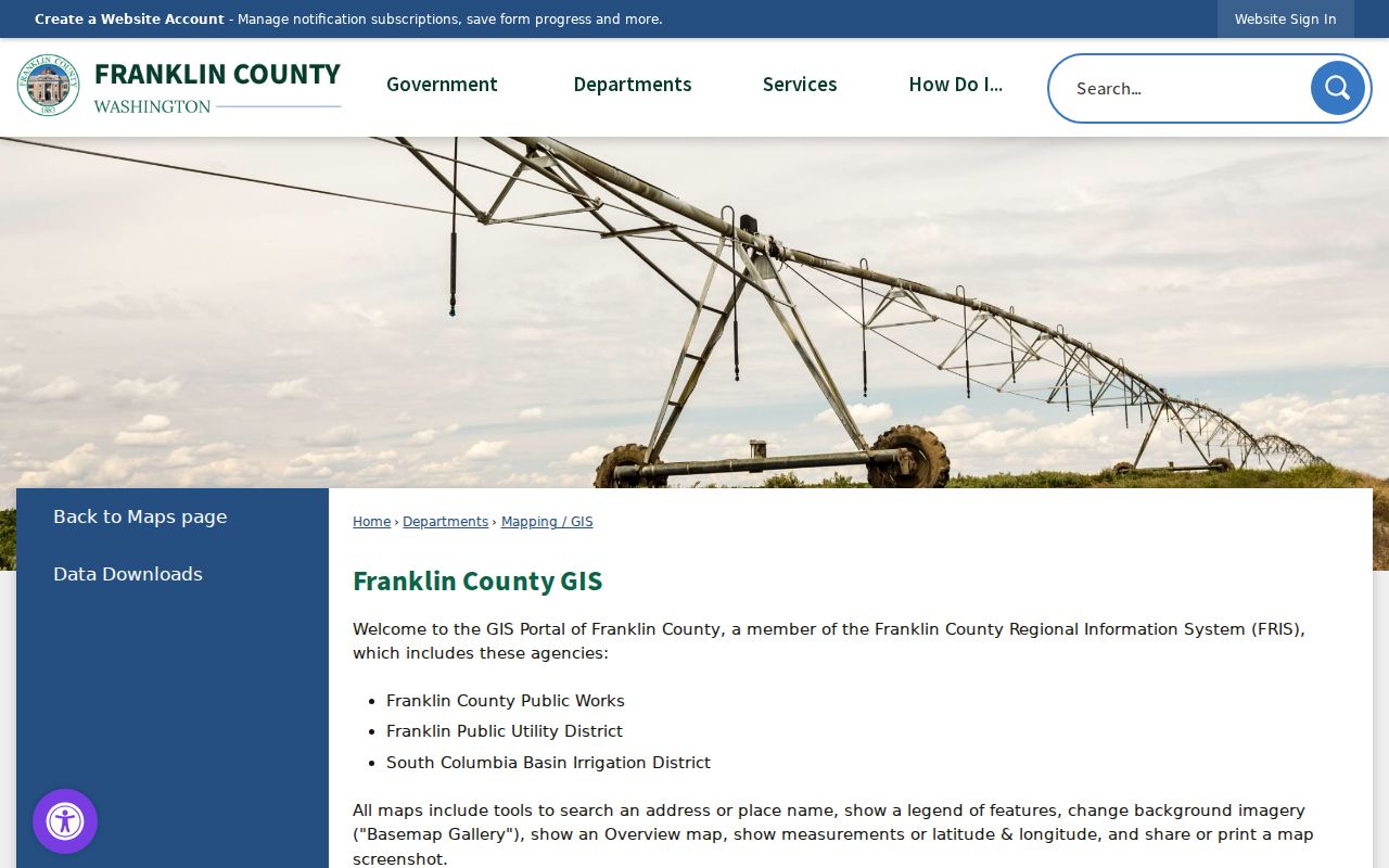Pasco people search through Franklin County parcel and GIS tools